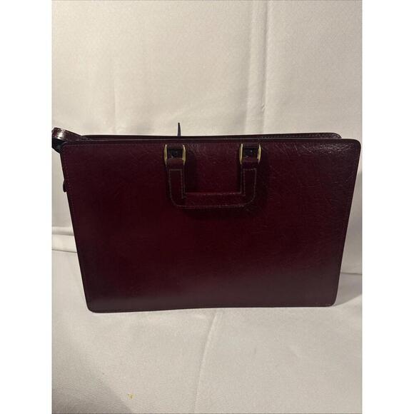 Vintage Oxblood Bond Street Genuine Leather Briefcase. Brand New. - Picture 5 of 10